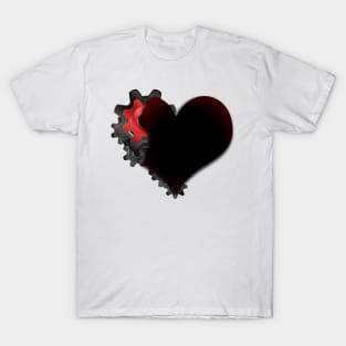 gear wheel heart T-Shirt